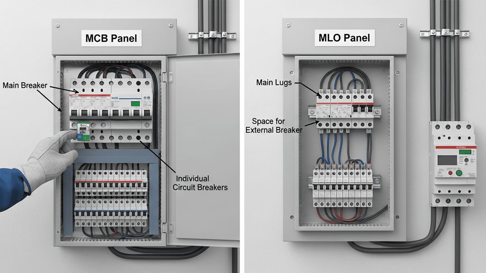MCB and MLO Panel Board